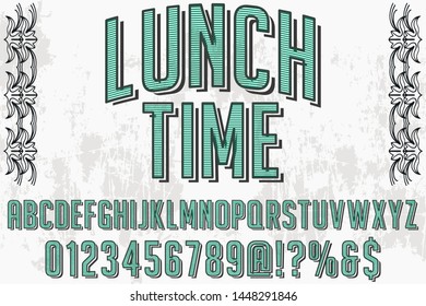 abc Font alphabet Script Typeface handcrafted handwritten vector label design old style.Shadow Effect.vintage Hand Drawn.Retro Typography.Vector Illustration.
