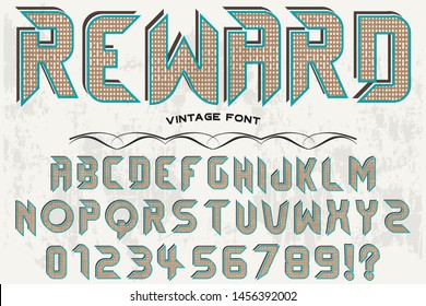 abc Font alphabet Script Typeface handcrafted handwritten vector label design old style.Shadow Effect.vintage Hand Drawn.Retro Typography.Vector Illustration.