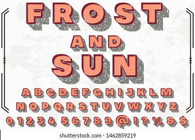 abc Font alphabet Script Typeface handcrafted handwritten vector label design old style.Shadow Effect.vintage Hand Drawn.Retro Typography.Vector Illustration.
