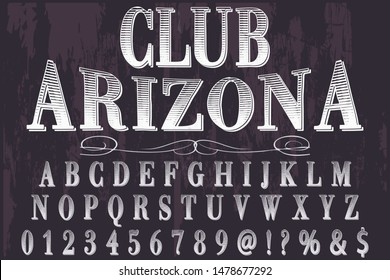 abc Font alphabet Script Typeface handcrafted handwritten vector label design old style.Shadow Effect.vintage Hand Drawn.Retro Typography.Vector Illustration.
