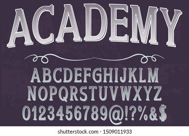 abc Font alphabet Script Typeface handcrafted handwritten vector label design old style.Shadow Effect.vintage Hand Drawn.Retro Typography.Vector Illustration.