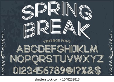 abc Font alphabet Script Typeface handcrafted handwritten vector label design old style.Shadow Effect.vintage Hand Drawn.Retro Typography.Vector Illustration.
