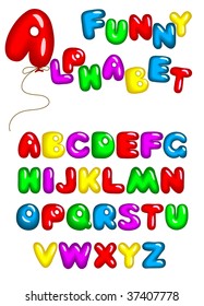 ABC. Funny varicolored alphabet.