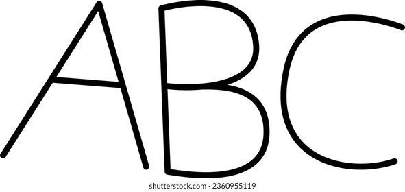 ABC icon. Alphabet. Vector. Illustration.