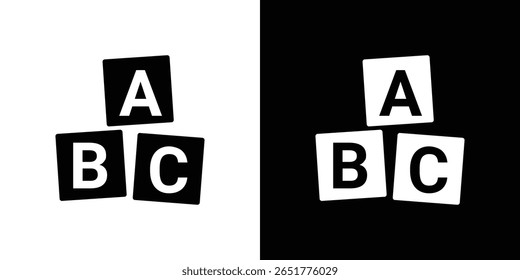 Ícone Abc de um vetor de estilo plano