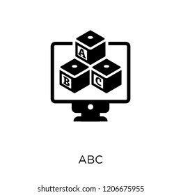 Abc icon. Abc symbol design from Online learning collection.