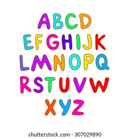 ABC for kids art alphabet illustration vector kids children fun