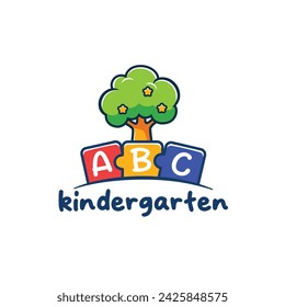 ABC Kindergarten school or preschool and day care  logo