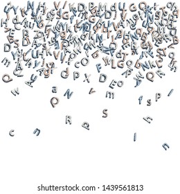 ABC letter background, seamless pattern, basis for design, grunge for cards, posters, invitations, greeting cards, scrapbooking graphics