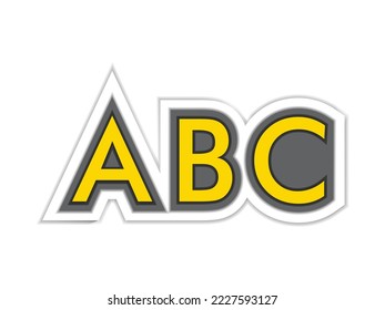 ABC letter design alphabets with creative and unique fonts styles