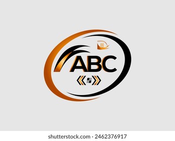 Diseño abstracto del logotipo de la letra de ABC. Logo ABC simple y moderno. Diseño de logotipo Corporativa de Illustrator ABC. Vector Illustrator.