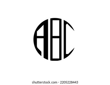ABC letter logo design on white background. ABC company logo attractive	