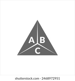 ABC letter logo design on white background. Creative  modern ABC letter logo design. Vector design.
Letters ABC, ABC logo  vector template.