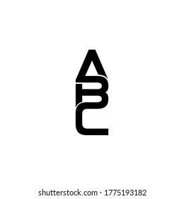 abc letter original monogram logo design