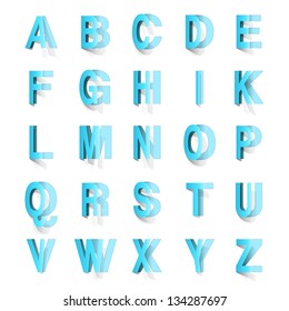 abc letters cut out of paper
