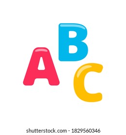 Abc Letters Flares Icon Alphabet Symbol Stock Vector (royalty Free 