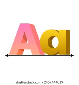 letras abc aisladas sobre fondo blanco