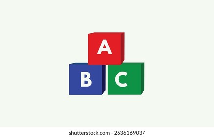 Ilustração vetorial do modelo ABC para uso.