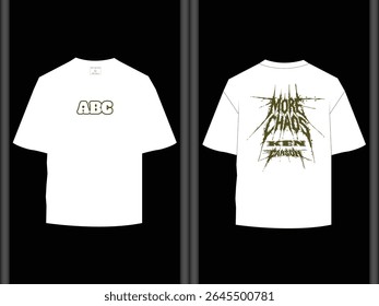 ABC More Drop Shoulder T-Shirt Design EPS Custom Design