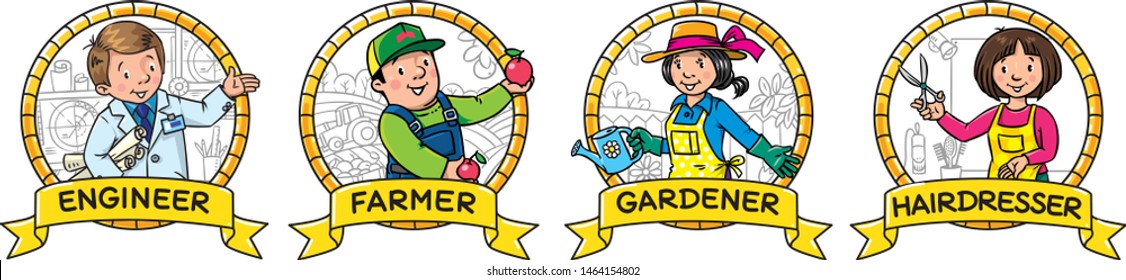 ABC profession Engineer farmer gardener