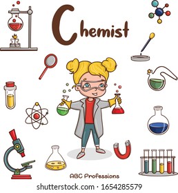 ABC professions alphabet, Letter A - Artist