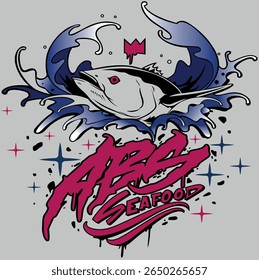 ABC Seafood - Royal Fish logotipo design,