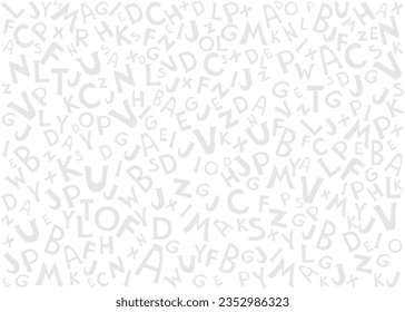 ABC seamless pattern. Cute alphabet. Playful font print for textile, home decor, kids room wall art. Design for wrapping, post cards, t-shirt print, blog cover. Vector