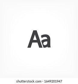 ABC sign on a white background, special ABC, ABC emblem, web icon vector icon ABC alphabet, letters.