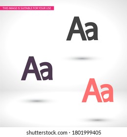 ABC sign on a white background, special ABC, ABC emblem, web icon vector icon ABC alphabet, letters.