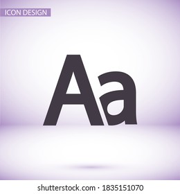 ABC sign on a white background, special ABC, ABC emblem, web icon vector icon ABC alphabet, letters.