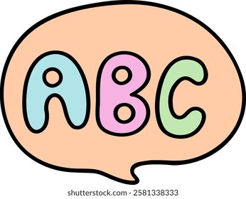 ABC speech bubble for fun quotes