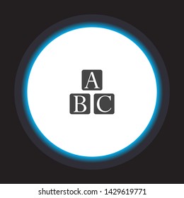 abc Vector icon . Lorem Ipsum Illustration design