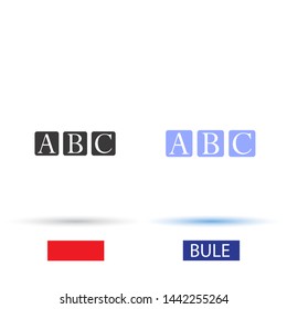 abc Vector icon . Lorem Ipsum Illustration design