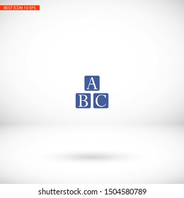 abc Vector icon . Lorem Ipsum Illustration design