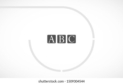 abc Vector icon . Lorem Ipsum Illustration design