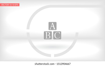 abc Vector icon . Lorem Ipsum Illustration design