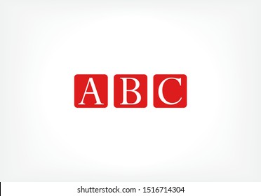 abc Vector icon . Lorem Ipsum Illustration design
