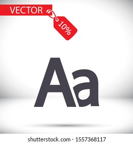 ABC vector icon . Lorem Ipsum Flat Design