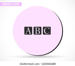 abc Vector icon . Lorem Ipsum Illustration design