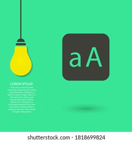 ABC vector icon , lorem ipsum Flat design