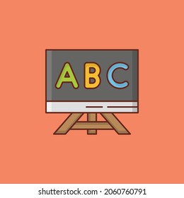 ABC Vector illustration on a transparent background. Premium quality symbols. Vector Line Flat color  icon for concept and graphic design.