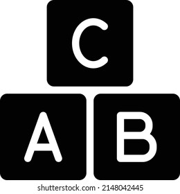 ABC Vector illustration on a transparent background. Premium quality symbols. Glyphs  vector icon for concept and graphic design.