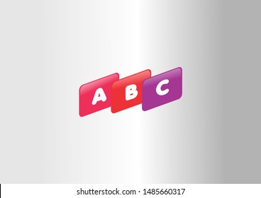 ABC vector logo illustration. Alphabet vector logo.