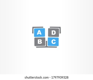 ABCD Concept logo design template