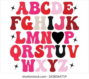 ABCDE FGHIJK LMNOP T-shir, Cute Valentines T-Shirt, Heart ,Valentine's Day, Funny Valentine, Valentine Saying, Love , Cut File For Cricut