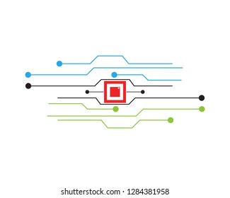 abctract circuit future digital technology concept