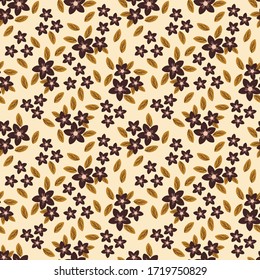 Diseño de patrón sin soldadura floral de abstracción