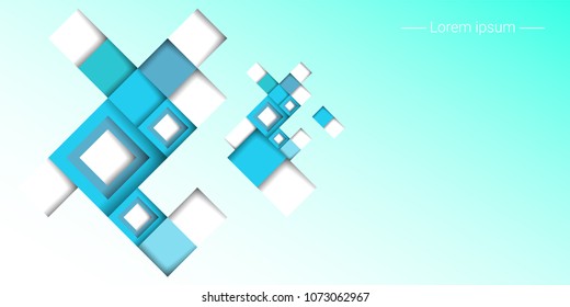 Abctract geometric background with rhombuses. Vector illustration