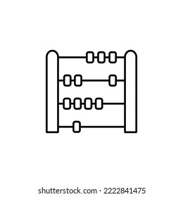 abcus icon on white background. Simple element illustration from Education concept. abcus icon symbol design