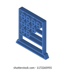 Abcus isometric left top view 3D icon